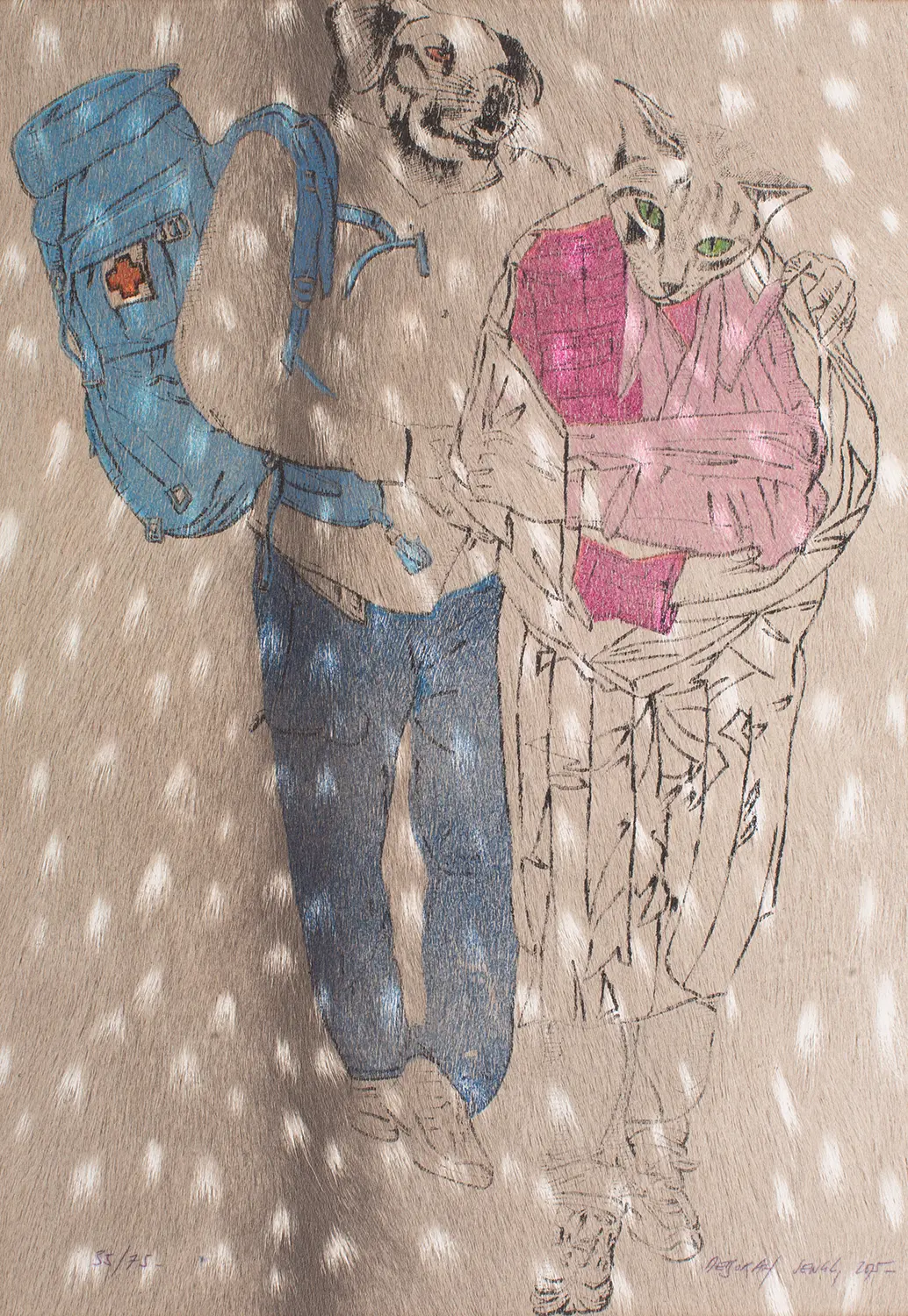 "Help" Blatt 35 von Deborah Sengl