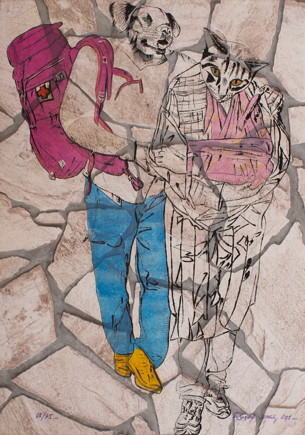 "Help" Blatt 68 von Deborah Sengl