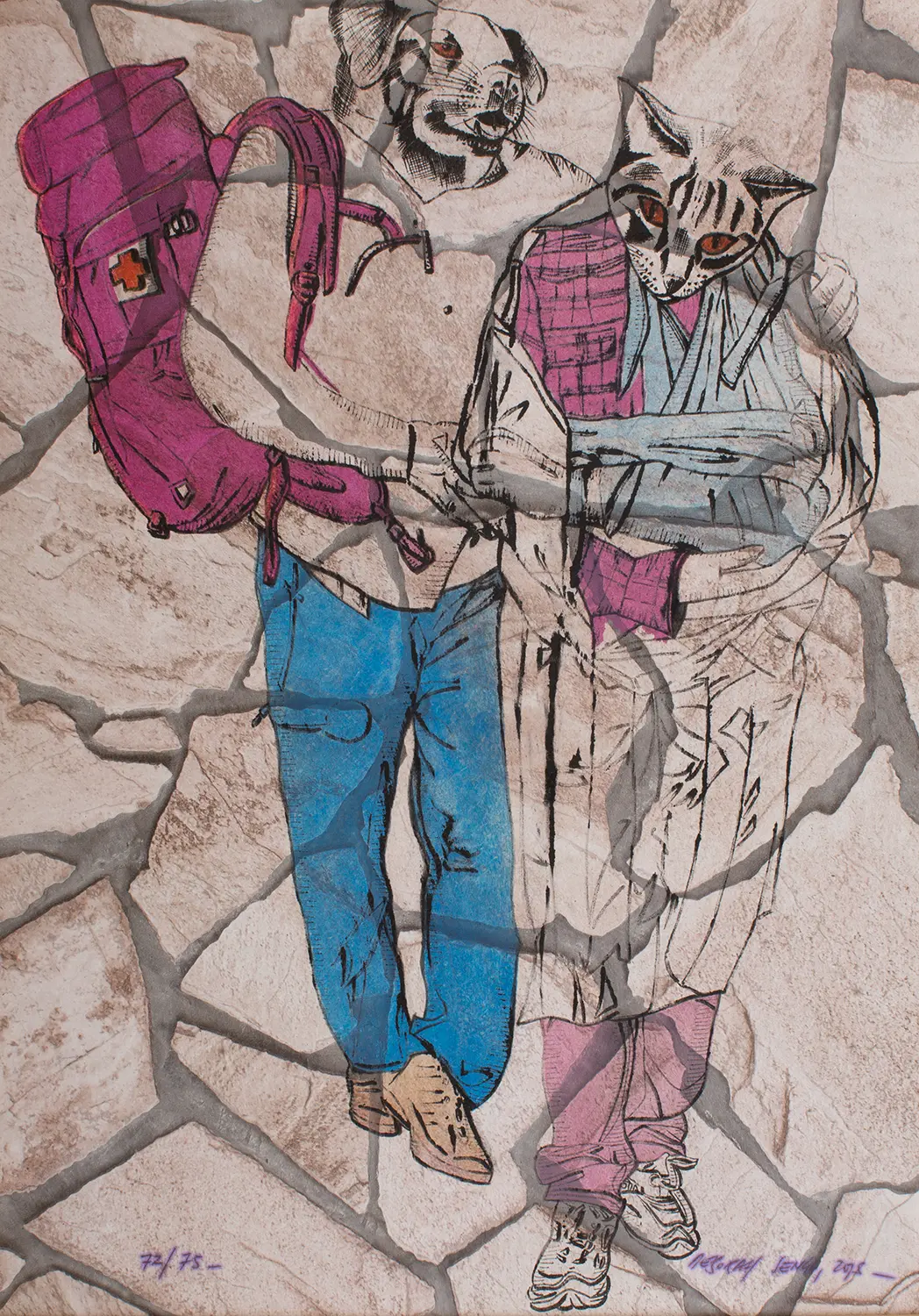 "Help" Blatt 72 von Deborah Sengl