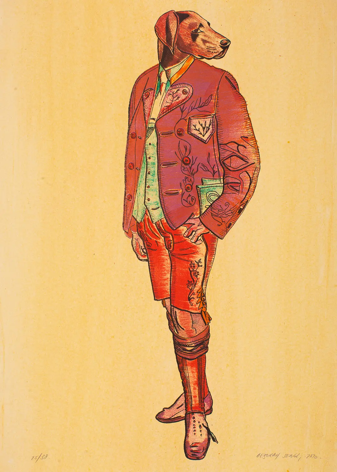 "Hund" Blatt 25 von Deborah Sengl